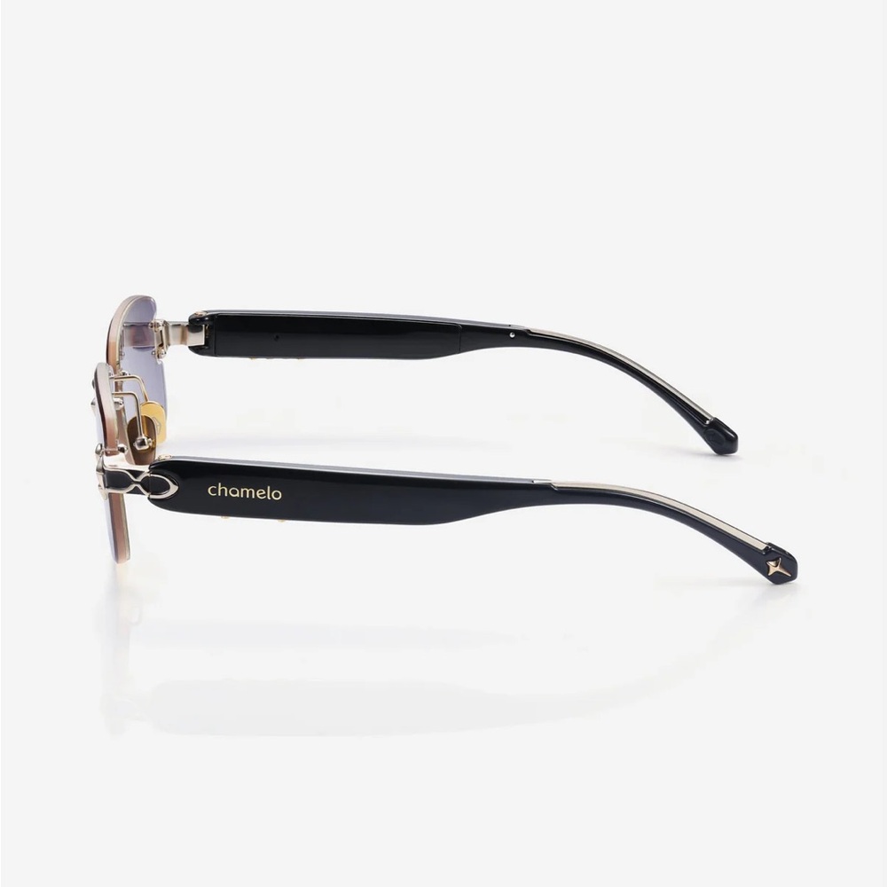 CHAMELO head-turning rimless sunglasses with Prismatic™ Color-changing Lenses